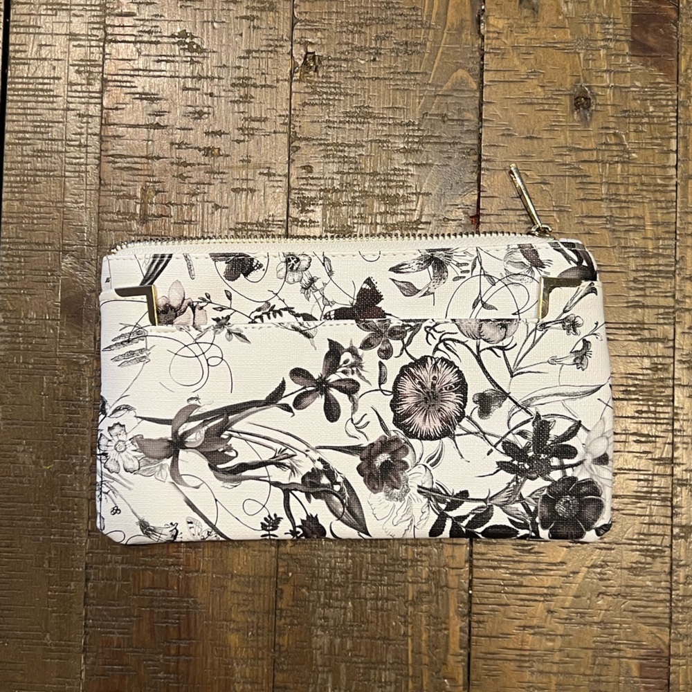 Black and white clutch